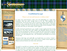 Tablet Screenshot of cavaliercouriers.com